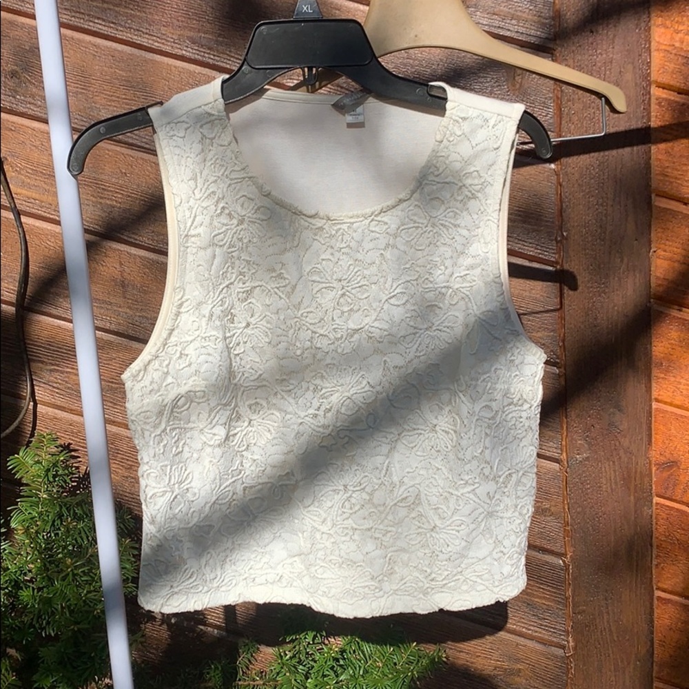Cream lace blouse